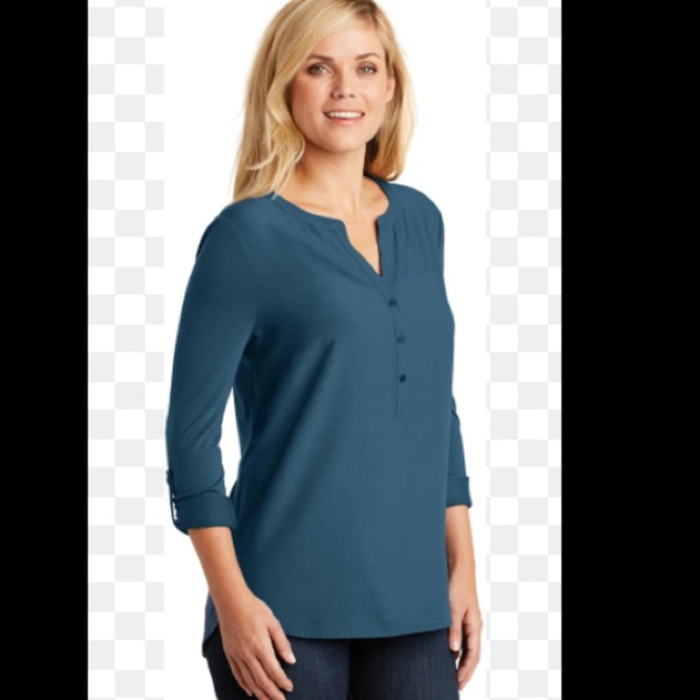 ❤️3X20 H&M Women 3/4 Sleeves V Neckline Tunic Top | S